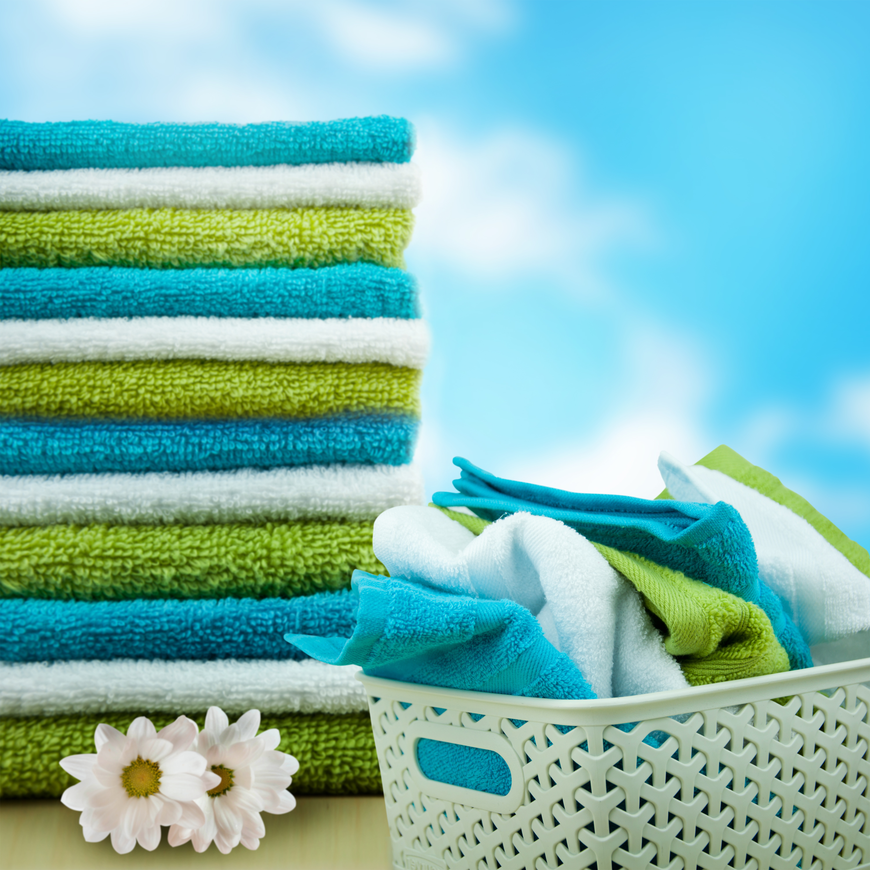 Laundry Green & Blue Shutterstock 363681818